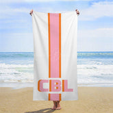Lofaris Simple Stripe Summer Custom Name Beach Towel For Boy